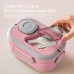3-Layer Leak-Proof Bento Lunch Box for Adults & Kids, Portable Stackable Food Storage Container with Compartments, Spork & Sauce Cup – Microwave & Dishwasher Safe Model 9038 